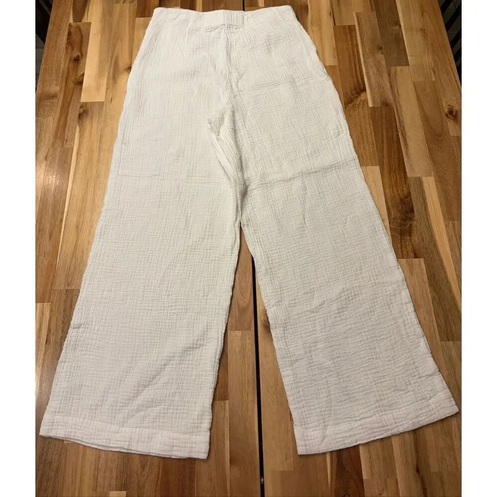 Cloe Cassandro Wide Leg Cotton Pants